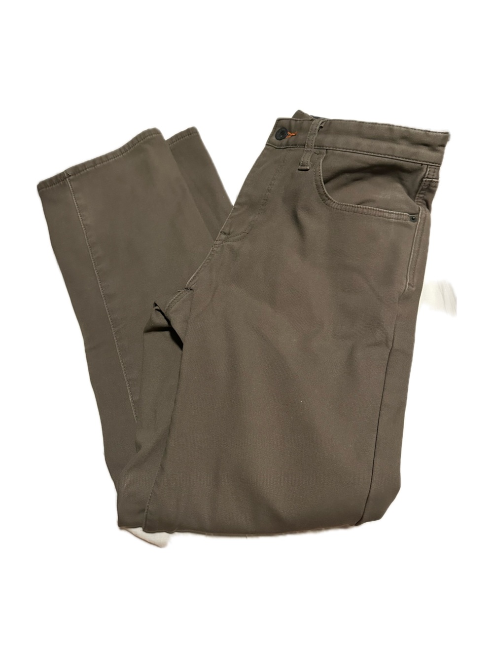 Weatherproof Vintage Mens Fleece Lined Pants 32x32 Olivey Drab Regular Fit Canva